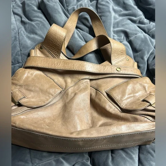 Kooba Jacinda Distressed Leather
Belted Shoulder bag - Picture 4 of 15